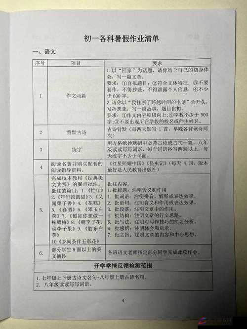 初中生张婉莹暑假作业多大：探究作业量与学习压力的关系