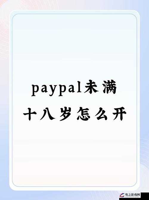 PAYPAL 未满十八岁相关问题及应对策略探讨